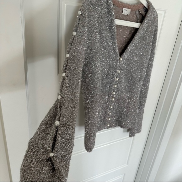 Wilfred Le Fou Aritzia Jive Sweater Size Large Shimmery Metallic - Picture 12 of 13